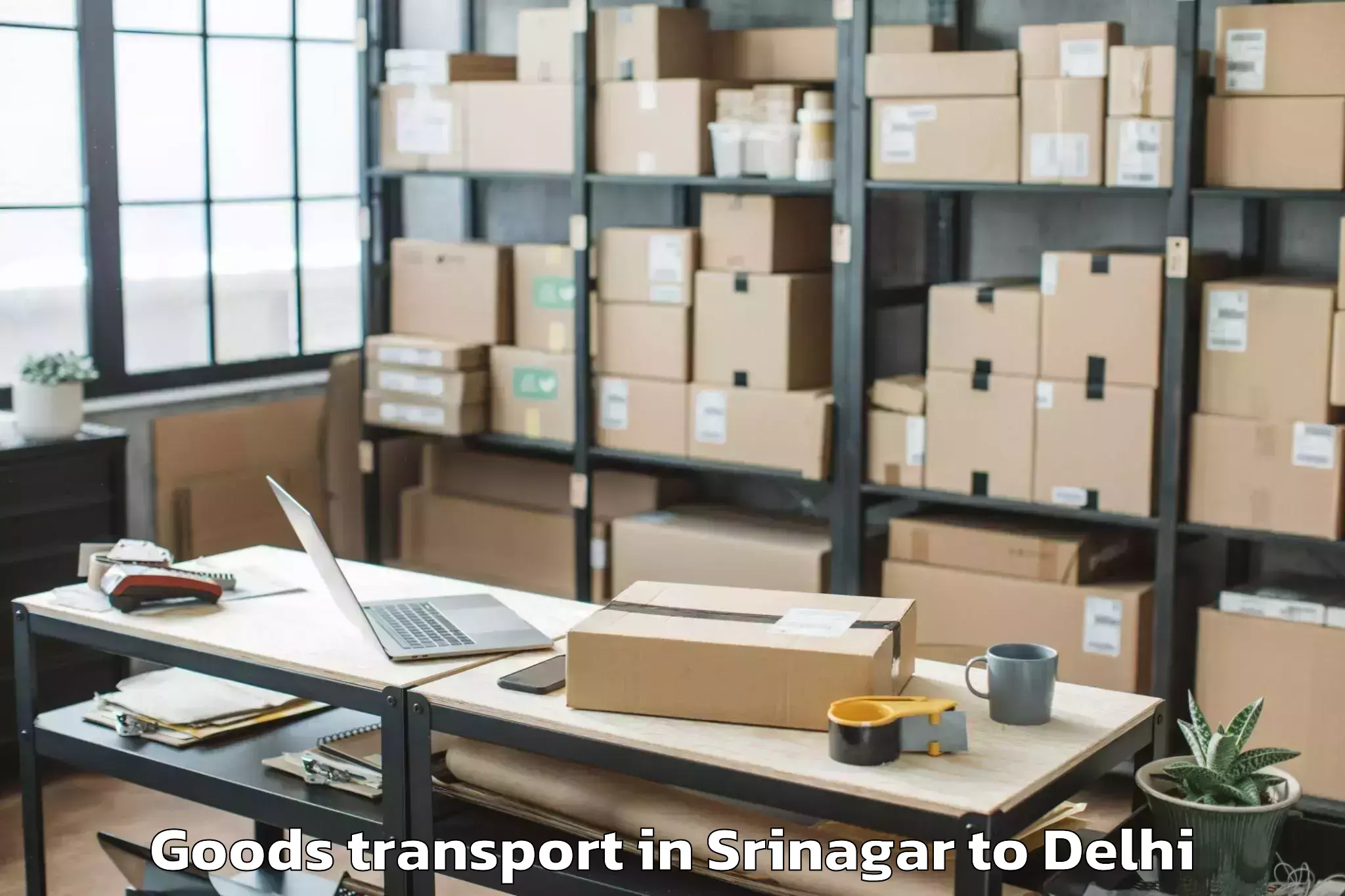 Srinagar to Delhi Technological University Goods Transport Booking